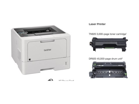 Brother Brother| HL-L5210DW | Monochrom | Laser | A4 | Szary | Czarno-Biały Bezprzewodowy Przewodowy A4/Legal