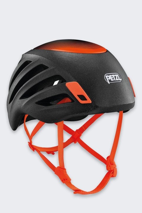 Kask sirocco w kolorze czarnym i pomarańczowym, rozmiar s/m PETZL