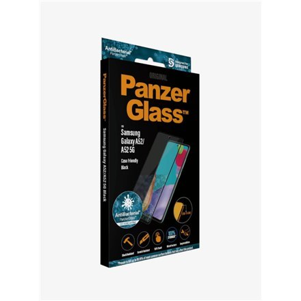 PanzerGlass PanzerGlass | Ochraniacz ekranu - szkło | Samsung Galaxy A52, A52 5G | Szkło hartowane | Czarny | Przezroczysty