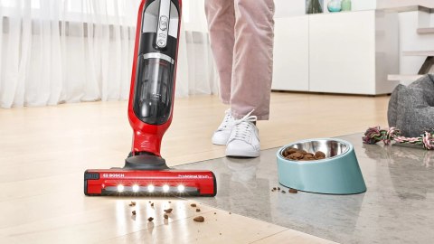 Bosch Serie 4 BBH3ZOO28 okurzacz na kiju/szczotka elektryczna Pionowy odkurzacz Bateria Suchy Bez worka 0,4 l Czerwony 2,15 Ah