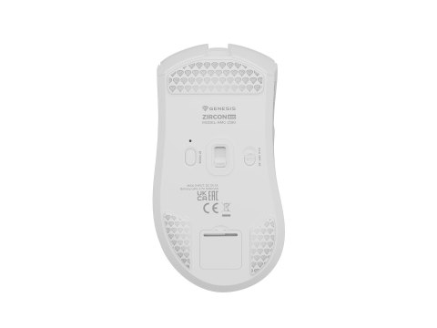 MYSZ DLA GRACZY GENESIS ZIRCON 880 BEZPRZEWODOWA 12000DPI BIAŁA GAMINGOWA