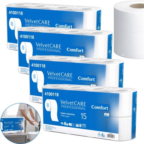 Papier Toaletowy VELVET CARE Professional Comfort 2W 15m - 32 Rolki