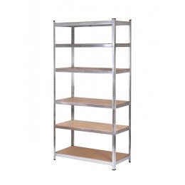 Regał AW 6 półek 225x90x50 nośność 300kg / 6,0mm - wciskany szybki montaż