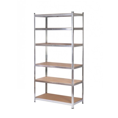 Regał AW 6 półek 225x90x50 nośność 300kg / 6,0mm - wciskany szybki montaż