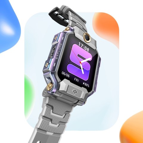 Imoo Watch Phone X10 4,06 cm (1.6") AMOLED 45 mm Cyfrowy 320 x 360 px Ekran dotykowy Szary Wi-Fi GPS