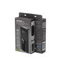 GEMBIRD POWERBANK O POJEMNOŚCI 20000MAH, SZYBKIE ŁADOWANIE 20W, WYŚWIETLACZ LCD, ZINTEGROWANE KABLE KOLOR CZARNY