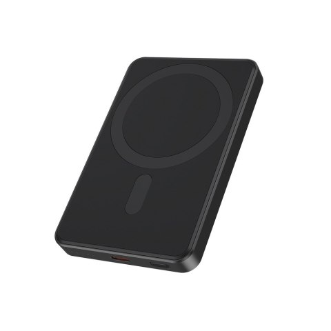 GEMBIRD POWERBANK Z ŁADOWANIEM BEPRZEWODOWYM 15W 5000MAH, CZARNY