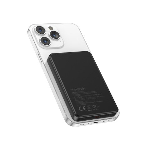 GEMBIRD POWERBANK Z ŁADOWANIEM BEPRZEWODOWYM 15W 5000MAH, CZARNY
