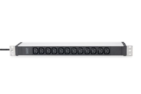 Listwa zasilająca Digitus DN-95426 8005272 z profilem aluminiowym, 12 gniazd, 2m, wtyczka ze stykiem ochronnym