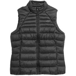Kamizelka damska pikowana 4F F091 głęboka czerń 4FSS23TDJAF091 20S L