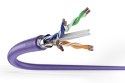 Digitus Kabel instalacyjny kat.6, F/UTP, B2ca, AWG 23/1, LSOH, 500m, fioletowy, szpula