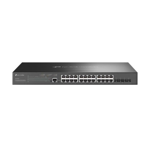 TP-Link Omada SG3428XMP przełącznik sieciowy Zarządzany L2+ Gigabit Ethernet (10/100/1000) Obsługa PoE 1U Czarny