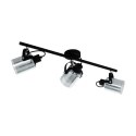 Lampa punktowa BERREGAS 3XE27 czarna/chrome