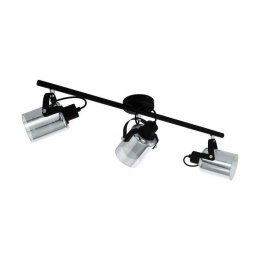 Lampa punktowa BERREGAS 3XE27 czarna/chrome