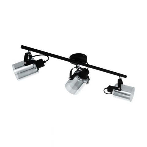 Lampa punktowa BERREGAS 3XE27 czarna/chrome