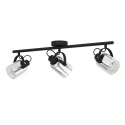 Lampa punktowa BERREGAS 3XE27 czarna/chrome