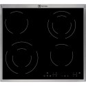 Płyta ceramiczna ELECTROLUX EHF6342XOK 60 cm | 4 pola | wskaźnik ciepła resztkowego | timer | czarny