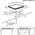 Płyta ceramiczna ELECTROLUX EHF6342XOK 60 cm | 4 pola | wskaźnik ciepła resztkowego | timer | czarny