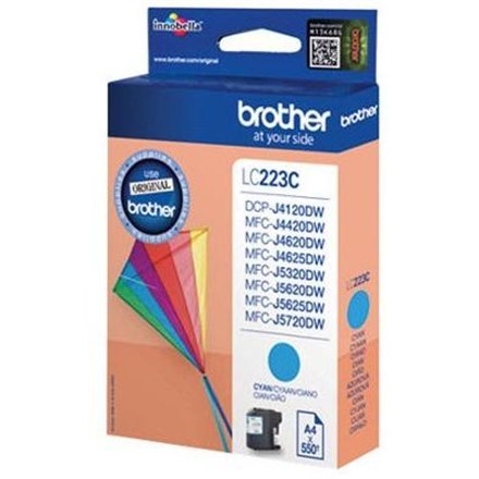 Brother Brat LC | 223C | Cyjan | Kartusz z atramentem | 550 stron