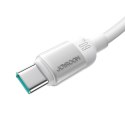 Kabel przewód USB-A - USB-C Lively Series 3A 1.2 m - biały