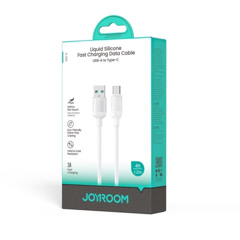 Kabel przewód USB-A - USB-C Lively Series 3A 1.2 m - biały