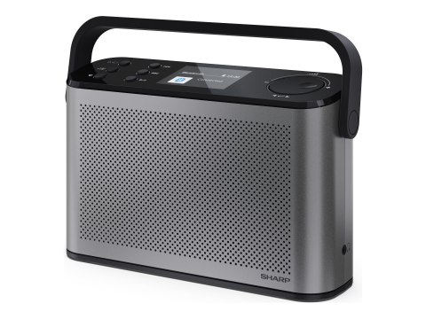 Sharp Przenośne radio cyfrowe Sharp OSAKA DR-P540(GY) z Bluetooth, USB i radio FM, stereo, w kolorze szarym