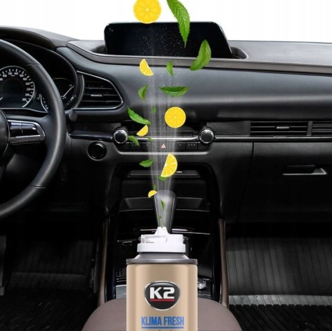 K2 KLIMA FRESH LEMON Odświeżacz Do Klimatyzacji I Nawiewów 150ml K222