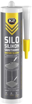 K2 Silikon Sanitarny SILO Bezbarwny Odporny Na Pleśń I Grzyby 300 ml B263