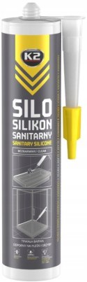 K2 Silikon Sanitarny SILO Bezbarwny Odporny Na Pleśń I Grzyby 300 ml B263