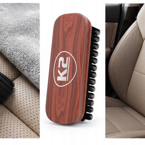K2 Szczotka Do Czyszczenia Skóry AURON BRUSH Miękka Do Tapicerki Auta G450