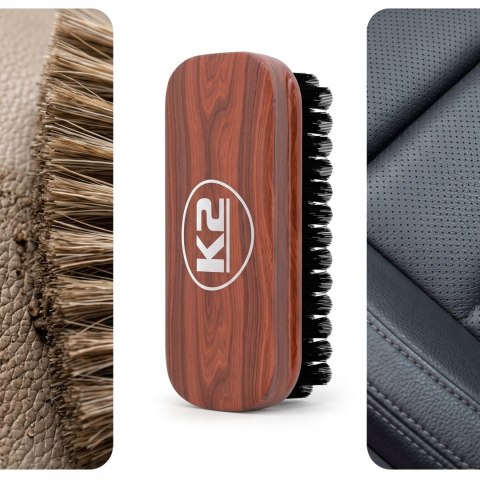 K2 Szczotka Do Czyszczenia Skóry AURON BRUSH Miękka Do Tapicerki Auta G450