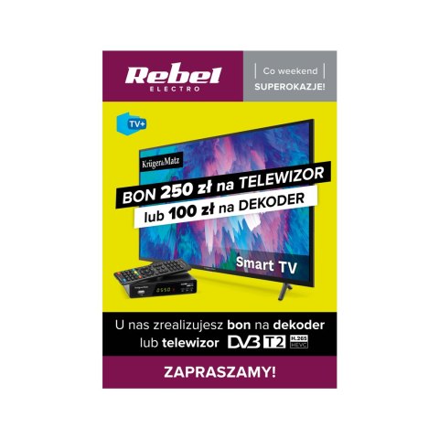 MR-KM-204 Plakat Kruger&Matz - Bon na TV i dekoder