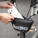 Torba rowerowa na kierownicę trapezoidalna 0.7 l - czarna