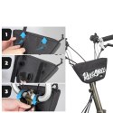 Torba rowerowa na kierownicę trapezoidalna 0.7 l - czarna