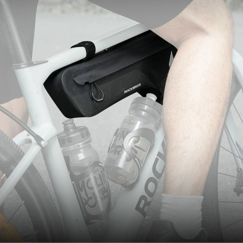 Torba rowerowa pod ramę wodoodporna 1.9 l - czarna