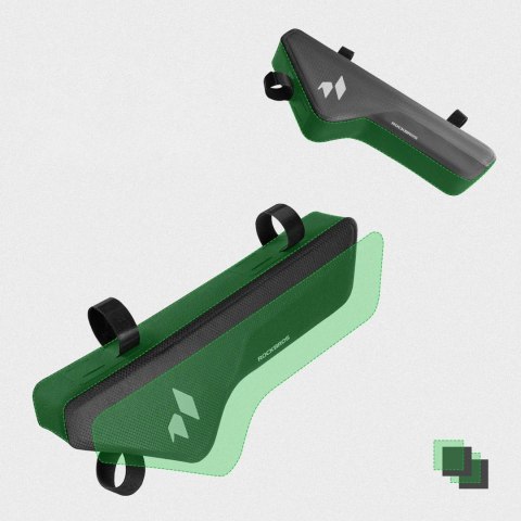 Torba rowerowa pod ramę wodoodporna 1.9 l - czarna