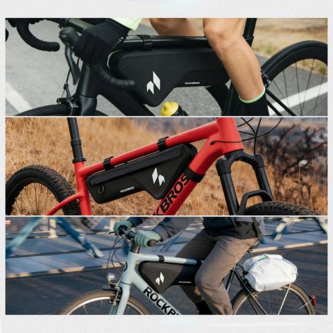Torba rowerowa pod ramę wodoodporna 1.9 l - czarna