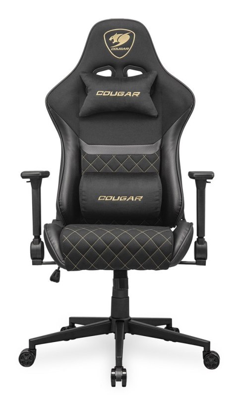 COUGAR CGR-A2F-GLB Uniwersalny fotel dla gracza Wyściełane siedzisko tapicerowane Czarny, Złoto