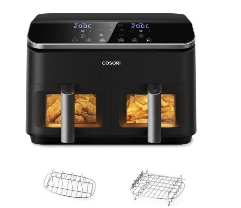 COSORI Dual Basket Chef Edition Frytownica beztłuszczowa Czarny