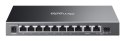 TP-Link Omada ES210GP przełącznik sieciowy Zarządzany L2 Gigabit Ethernet (10/100/1000) Obsługa PoE DIN rail Czarny