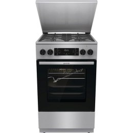 Kuchnia gazowo-elektryczna GORENJE GKS5C71XF | termoobieg | funkcja Pizza | FrozenBake | inox