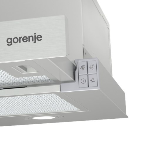 Gorenje Gorenje | Okap | TH62E4X | Teleskopowy | Klasa efektywności energetycznej C | Szerokość 60 cm | 450 m³/h | Sterowanie mechaniczn