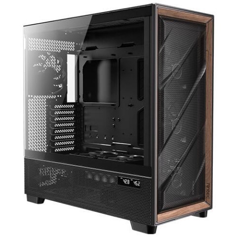 Antec FLUX PRO Full Tower Czarny, Drewno