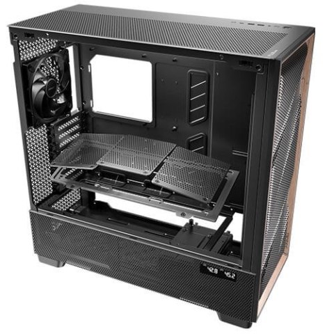 Antec FLUX PRO Full Tower Czarny, Drewno