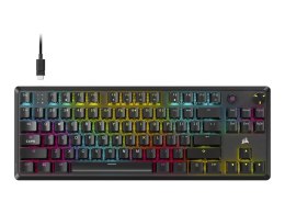 Corsair Corsair K70 CORE TKL | Mechaniczna klawiatura do gier bez klawiatury | Przewodowa | NA | Czarna | 0,973 g | MLX RED