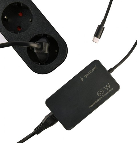 Cablexpert Cablexpert 65 W PowerDelivery GaN USB Type-C Fast Charger | NPA-AC-PDQC65-01
