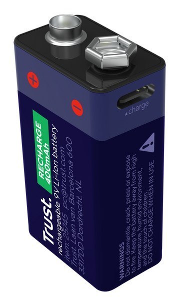 Akumulator TRUST 9V ładowany przez USB-C