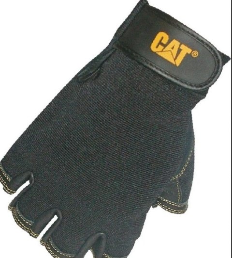 CAT rekawice half finger reversed pigskin grain m