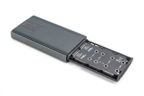 Obudowa/Stacja klonująca USB 3.1 Typ C na dyski SSD M.2 NVMe 20 Gbps aluminiowa, beznarzędziowa