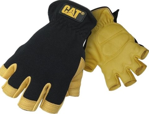 CAT rekawice half-finger prem. deerskin gel pad XL